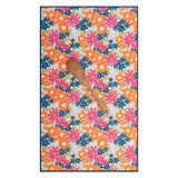 Anywhere Towel Reversible - Iris & Sea Mini Blooms - Once Again Home Co.