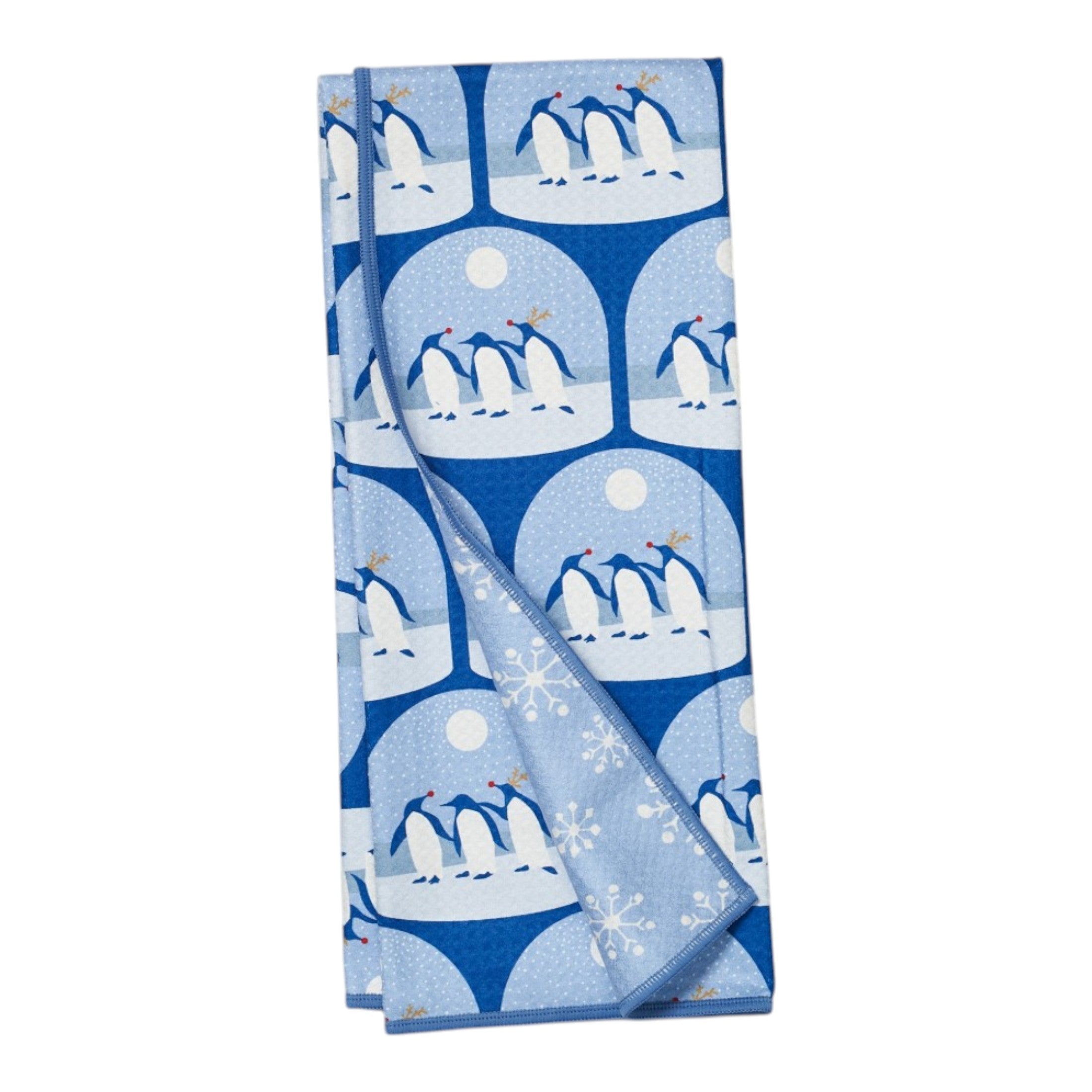 Anywhere Towel Reversible - Kate Nelligan Arctic Penguins - Once Again Home Co.