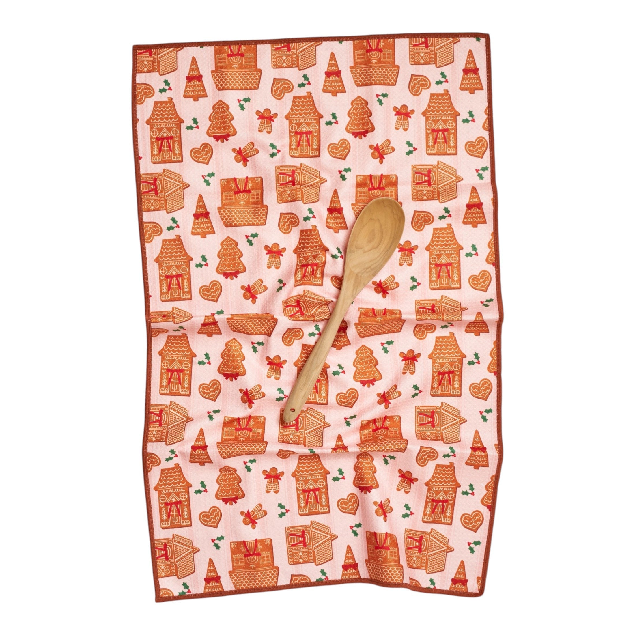 Anywhere Towel Reversible - Mable Tan Christmas Cookies - Once Again Home Co.