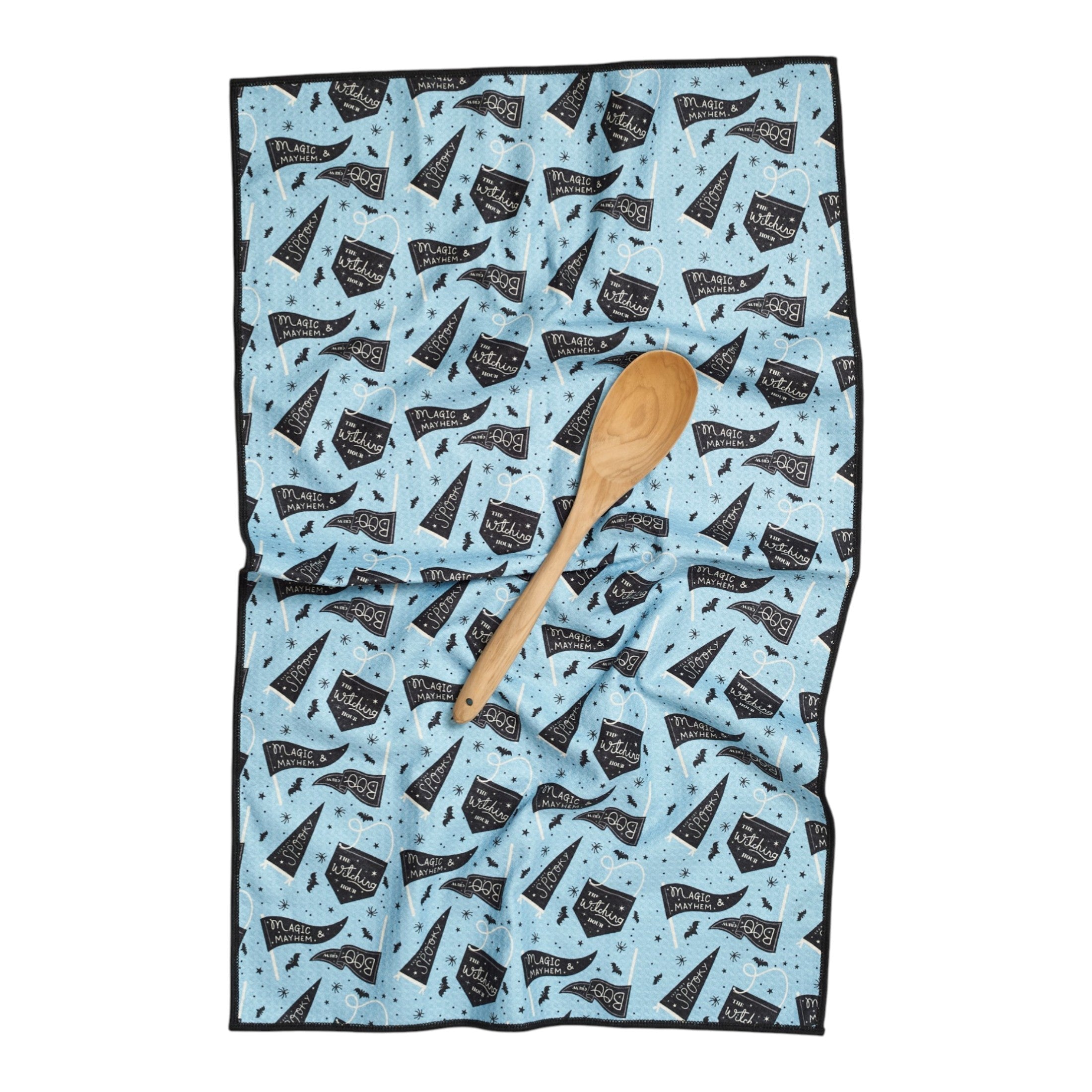 Anywhere Towel Reversible - Mable Tan Halloween Flags - Once Again Home Co.