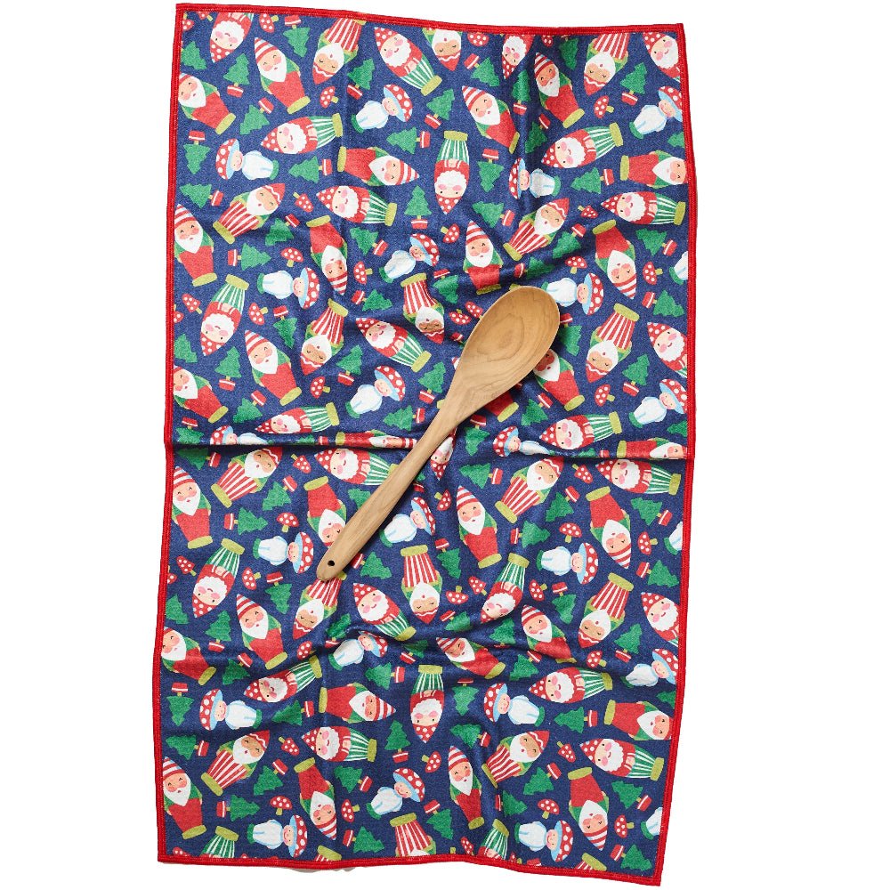 Anywhere Towel Reversible - Mary Engelbreit Santa Gnome - Once Again Home Co.