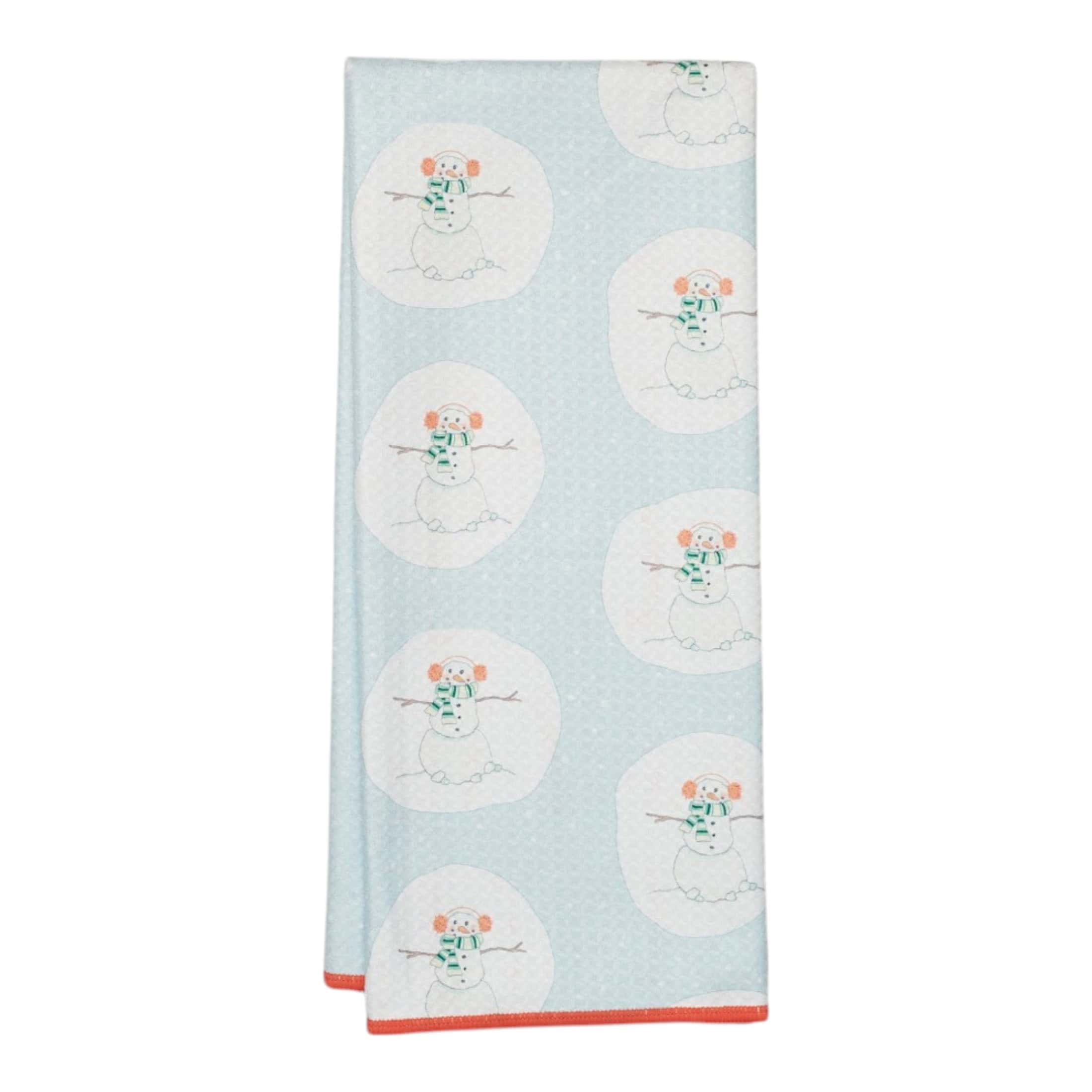 Anywhere Towel Reversible - Sara Fitz Happy Snowman - Once Again Home Co.