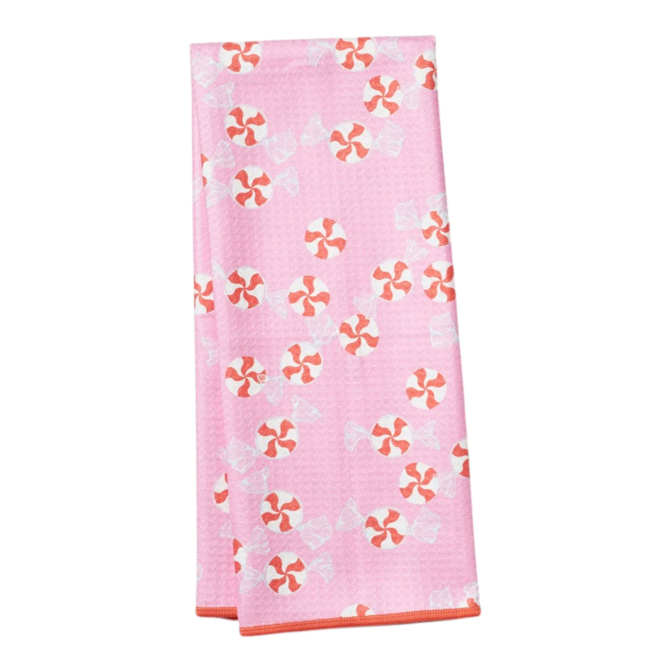Anywhere Towel Reversible - Sara Fitz Peppermint Candy - Once Again Home Co.