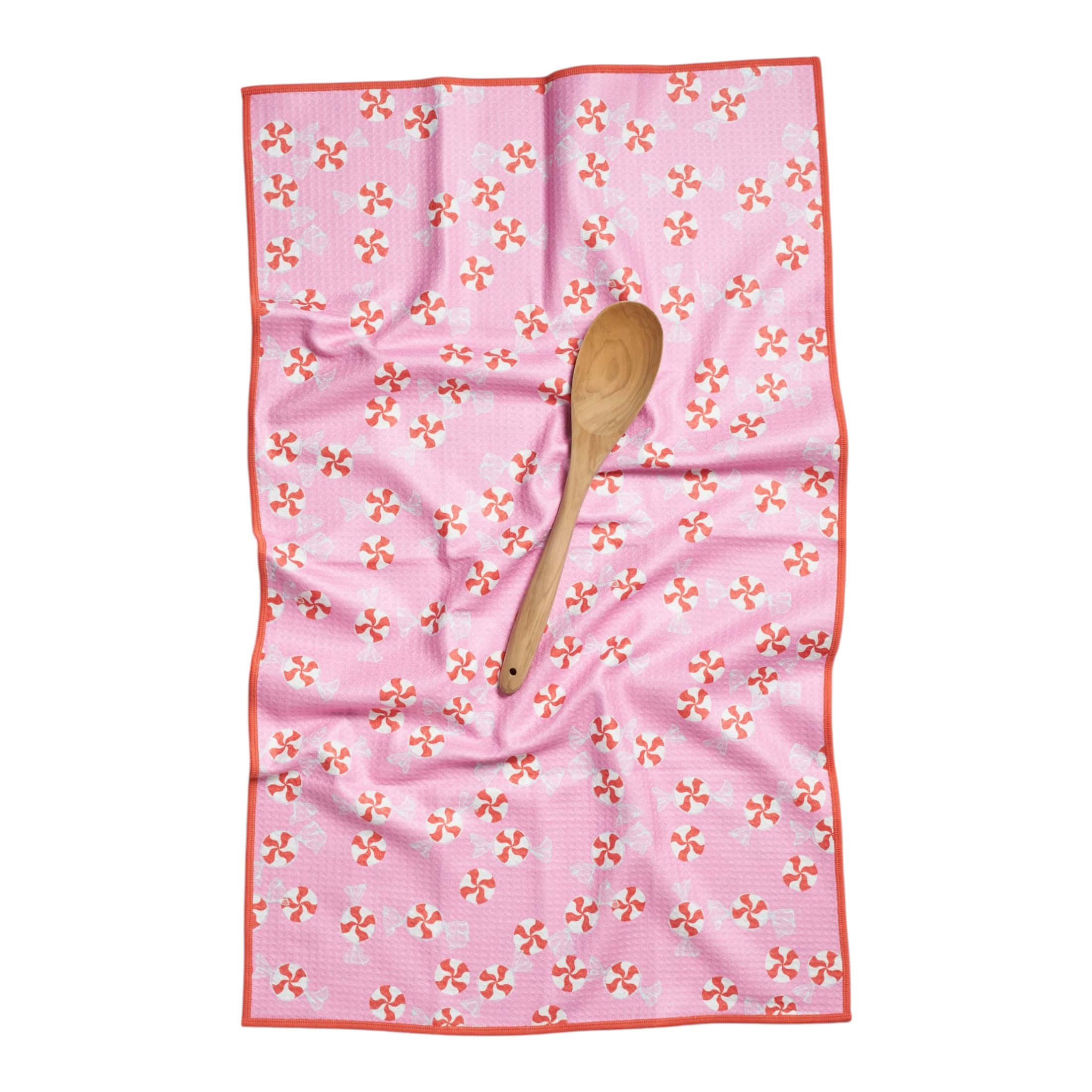 Anywhere Towel Reversible - Sara Fitz Peppermint Candy - Once Again Home Co.