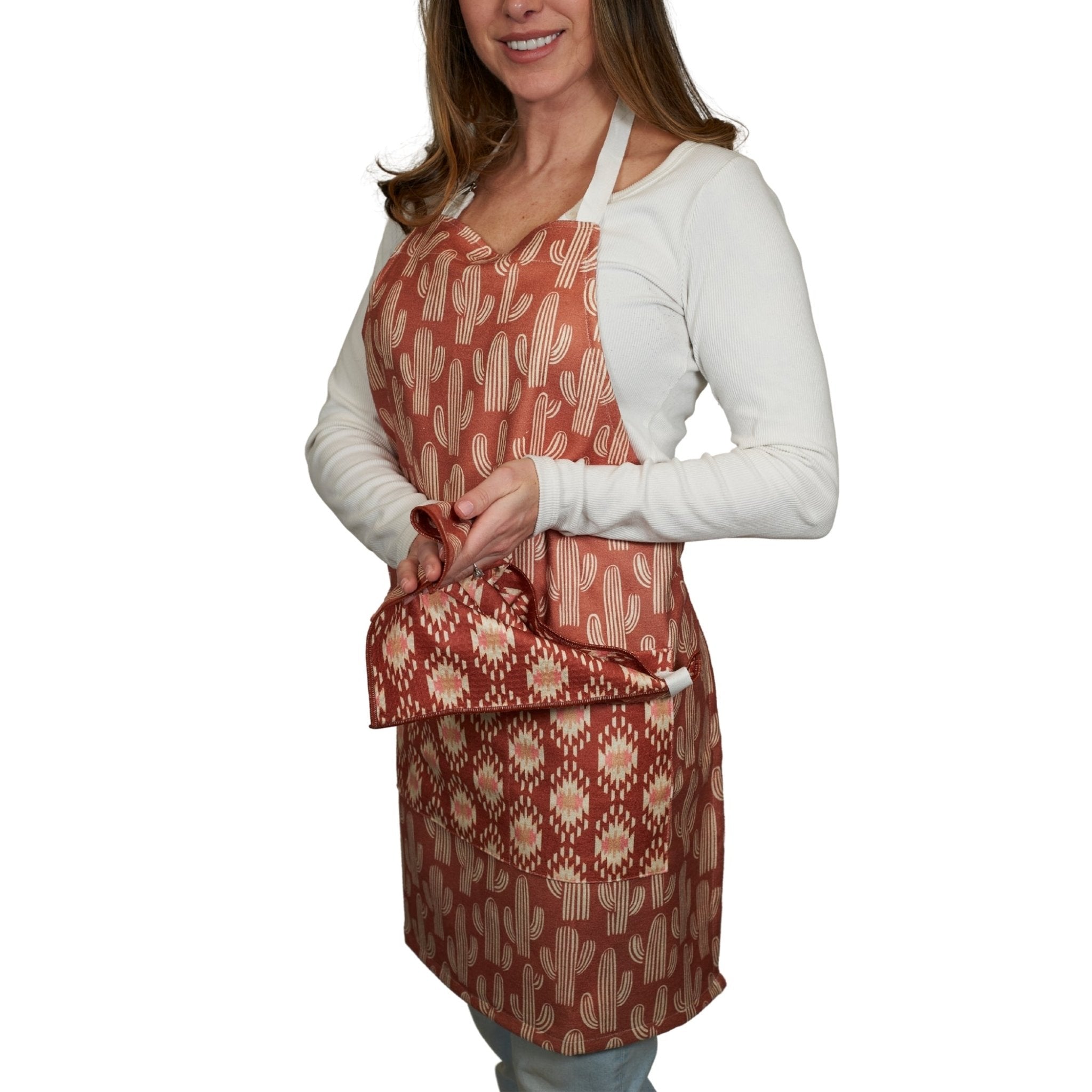 Attach and Go Apron - Signature Collection Cacti - Once Again Home Co.