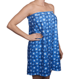 Bath Wrap - Signature Collection Pop Daisy - Ultramarine - Once Again Home Co.