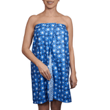 Bath Wrap - Signature Collection Pop Daisy - Ultramarine - Once Again Home Co.