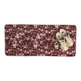 Boot Drying Mat - Signature - Pressed Petals - Burgundy - Once Again Home Co.