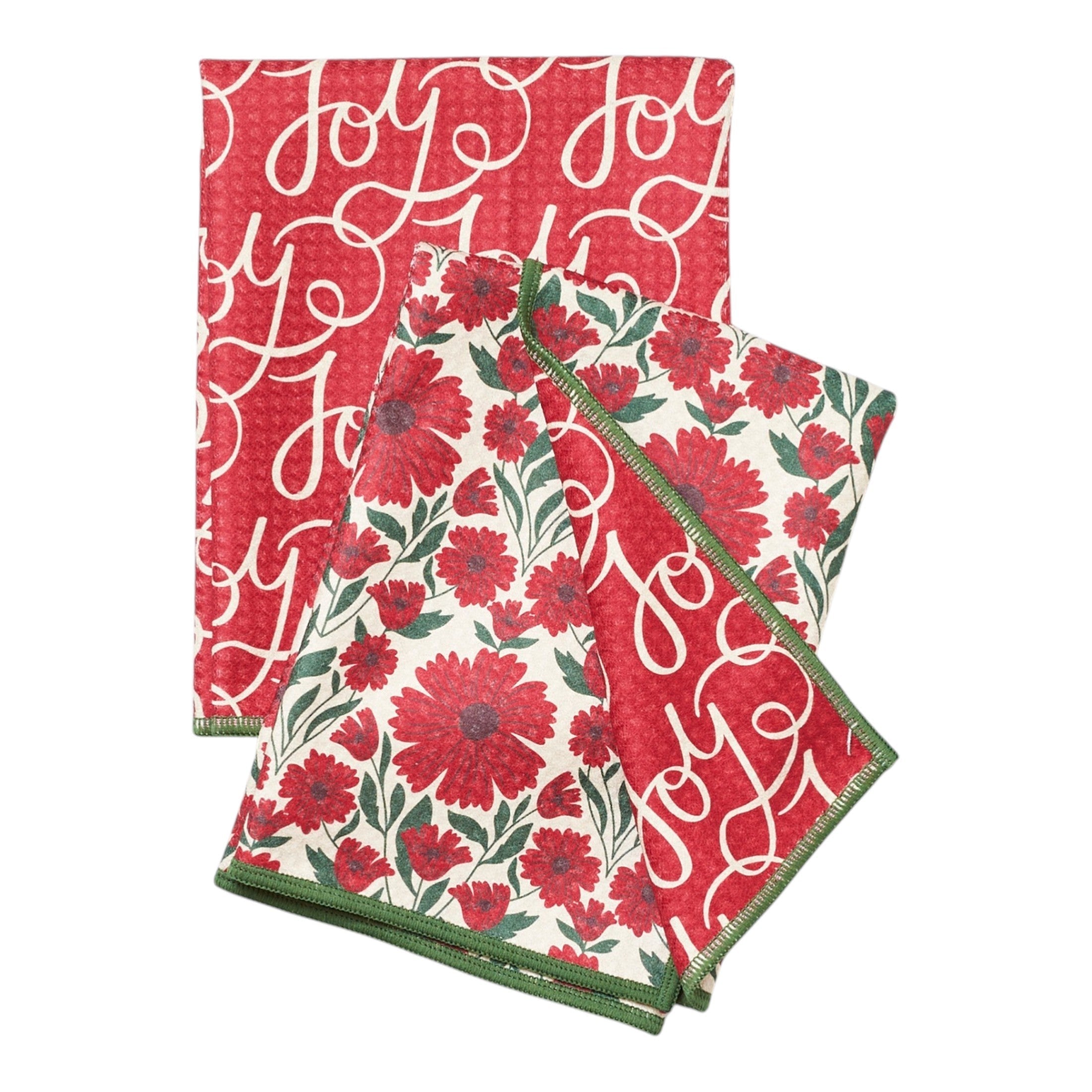 Double Duty (set of 2) reversible - Jen Owens Holiday Daisy - Once Again Home Co.