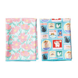 Double Duty (set of 2) reversible - Mable Tan Cat Mail - Once Again Home Co.