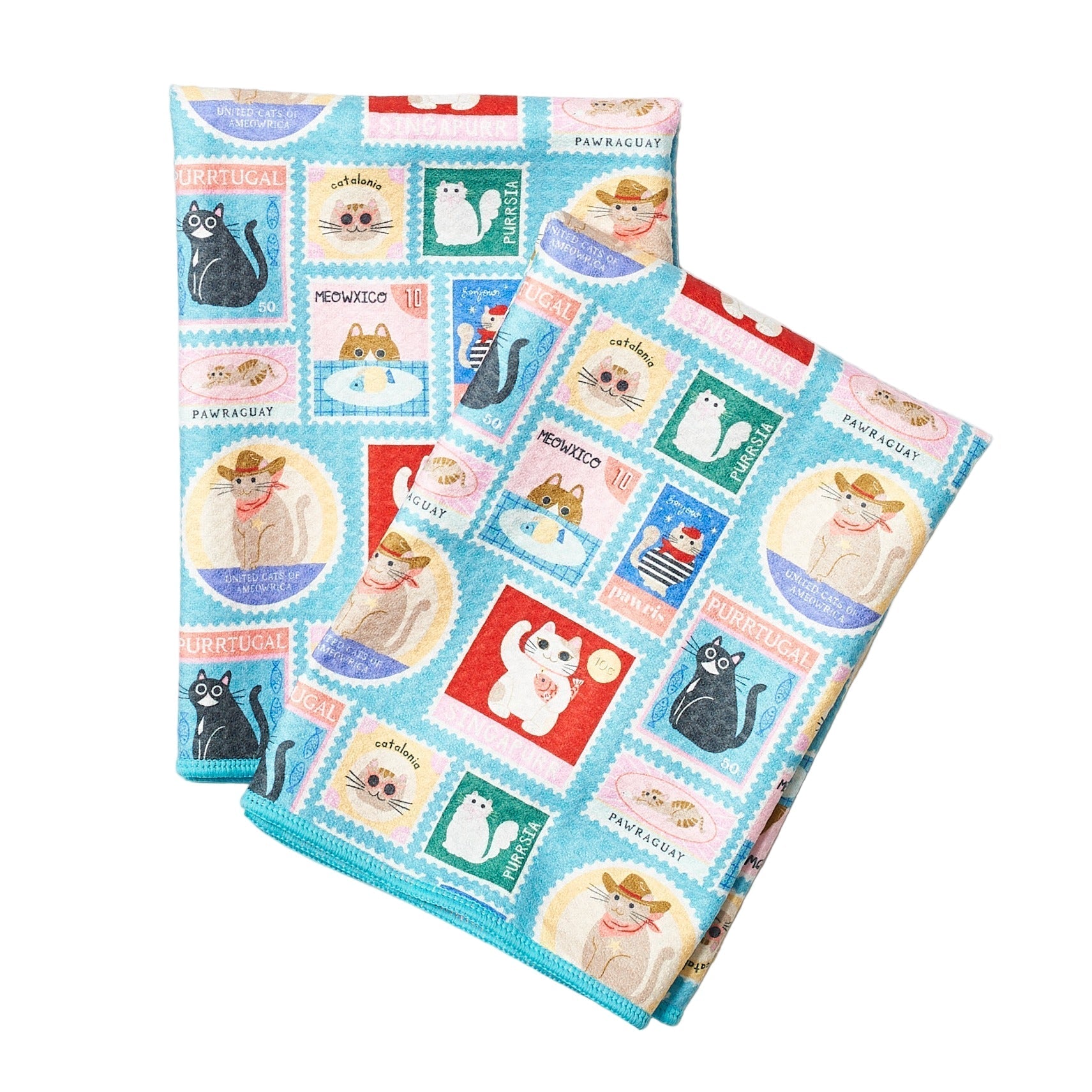 Double Duty (set of 2) reversible - Mable Tan Cat Mail - Once Again Home Co.