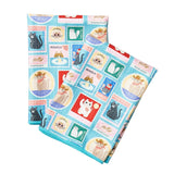 Double Duty (set of 2) reversible - Mable Tan Cat Mail - Once Again Home Co.