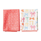 Double Duty (set of 2) reversible - Mable Tan Ribbons - Once Again Home Co.