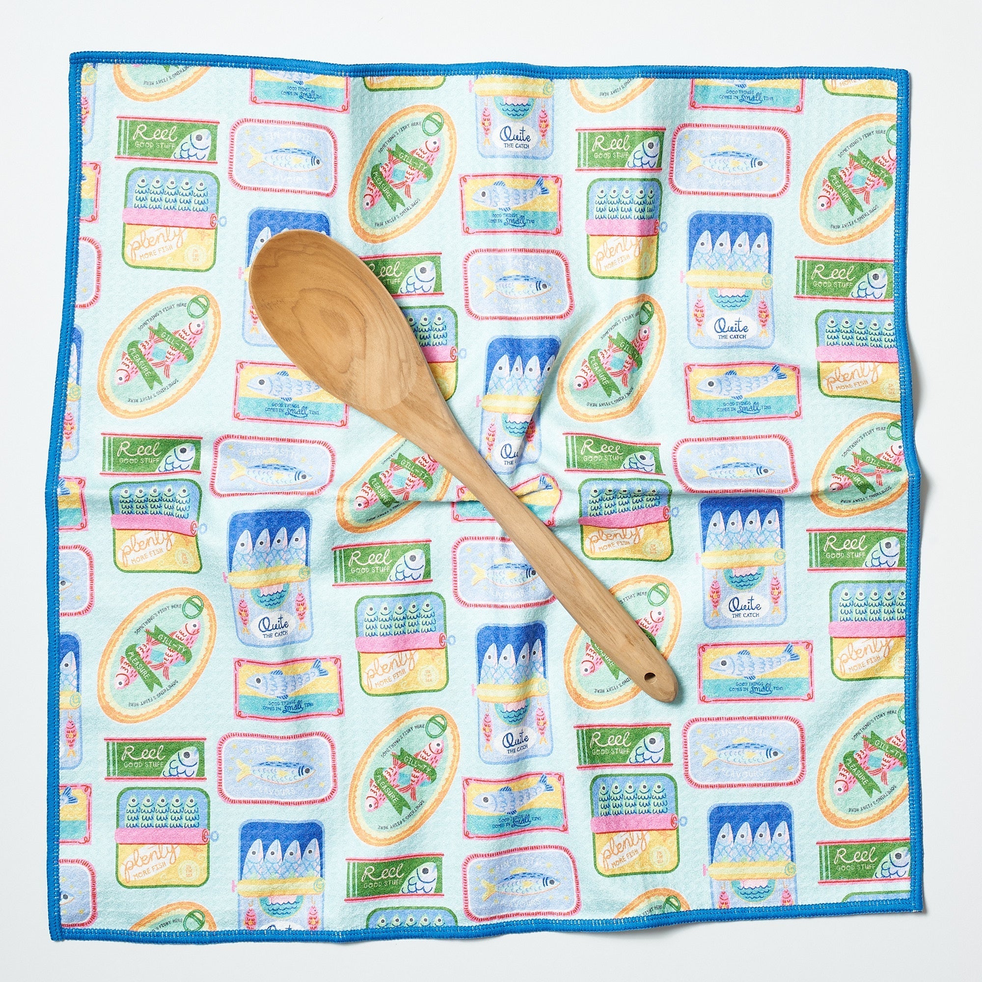 Double Duty (set of 2) reversible - Mable Tan Sardines - Once Again Home Co.