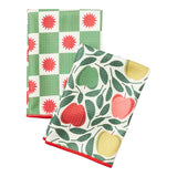 Double Duty (set of 2) reversible - Rebecca Jane Woolbright Happy Apple - Once Again Home Co.