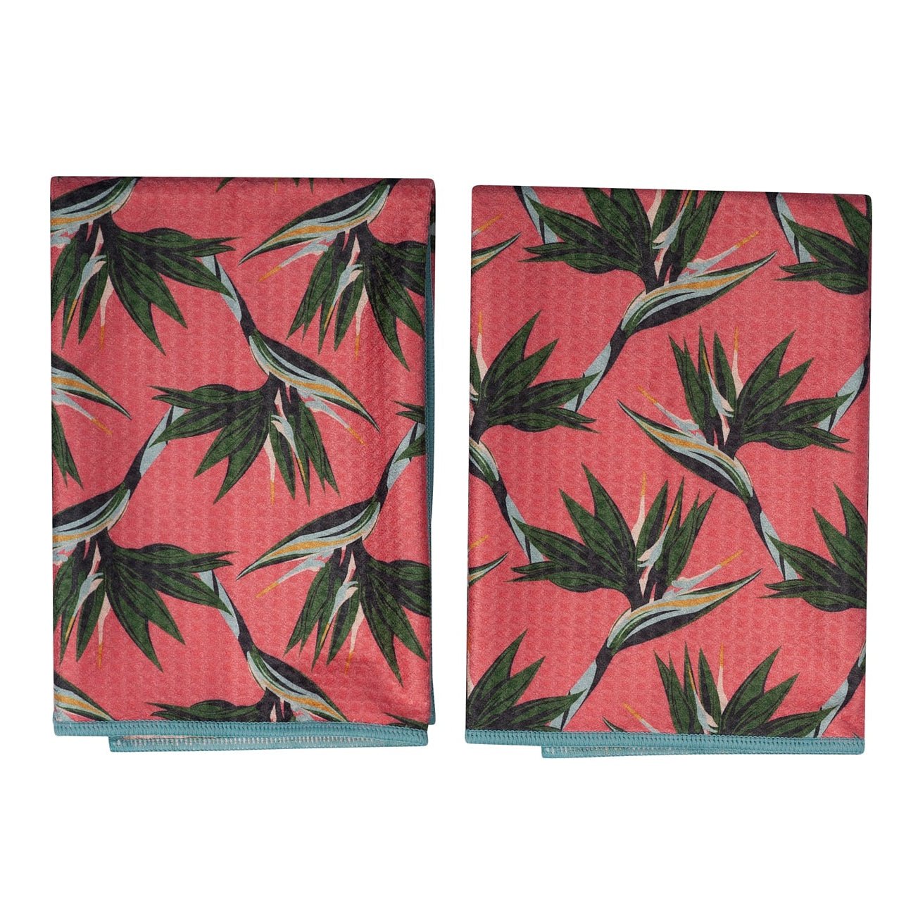 Double Duty Towel (set of 2) Reversible - Janine Lecour Bird of Paradise - Once Again Home Co.