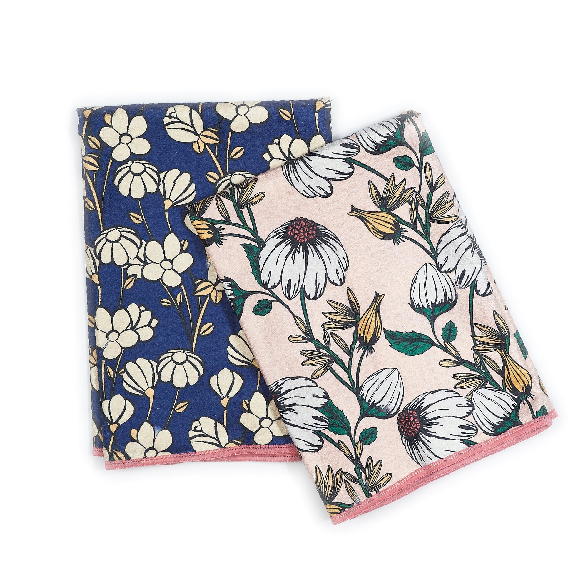 Double Duty Towel (set of 2) Reversible - Janine Lecour Flower Trail - Once Again Home Co.