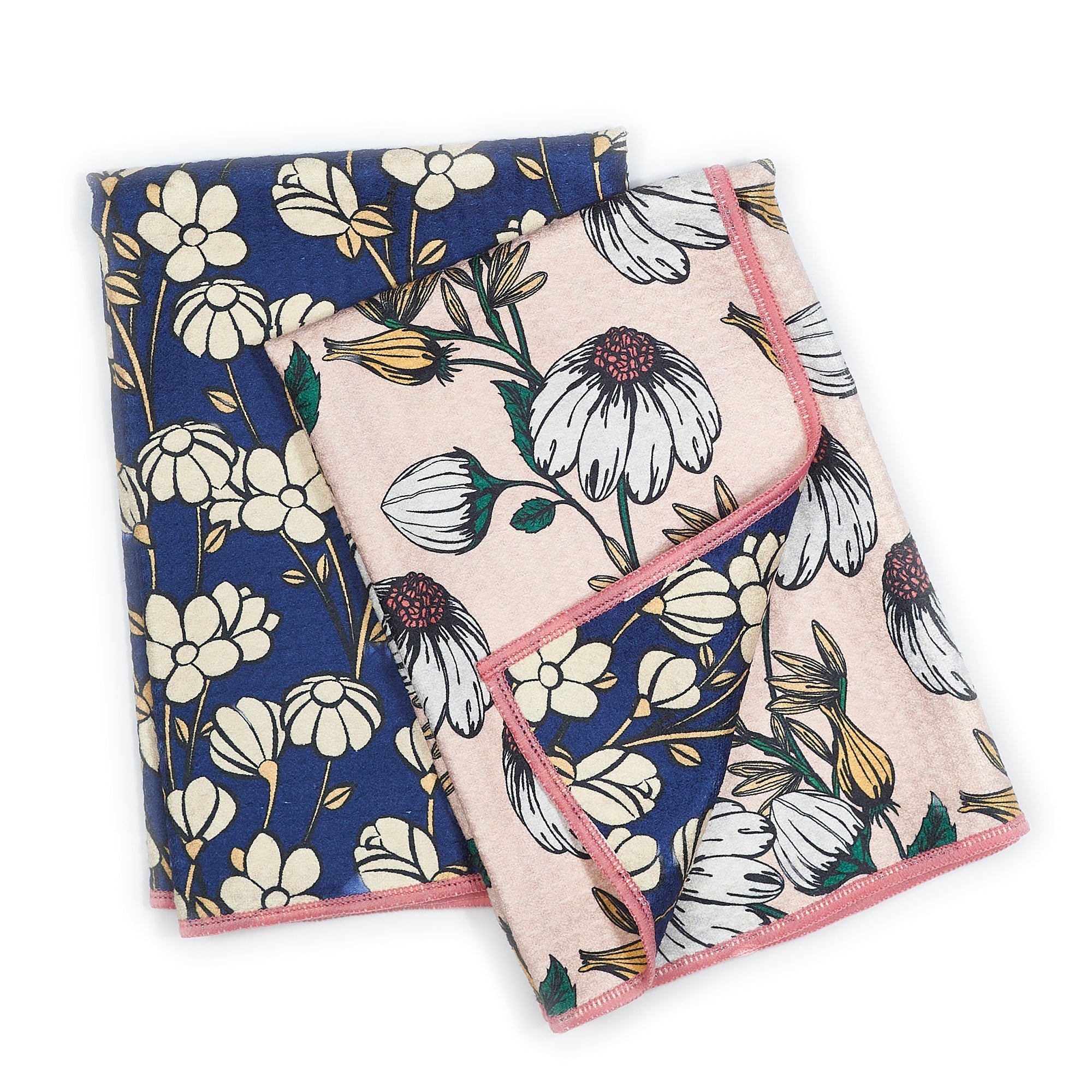 Double Duty Towel (set of 2) Reversible - Janine Lecour Flower Trail - Once Again Home Co.