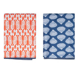 Double Duty Towel (set of 2) Reversible - Kate Nelligan Lobster - Once Again Home Co.