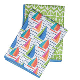 Double Duty Towel (set of 2) Reversible - Kate Nelligan Sail - Once Again Home Co.