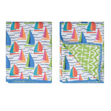 Double Duty Towel (set of 2) Reversible - Kate Nelligan Sail - Once Again Home Co.