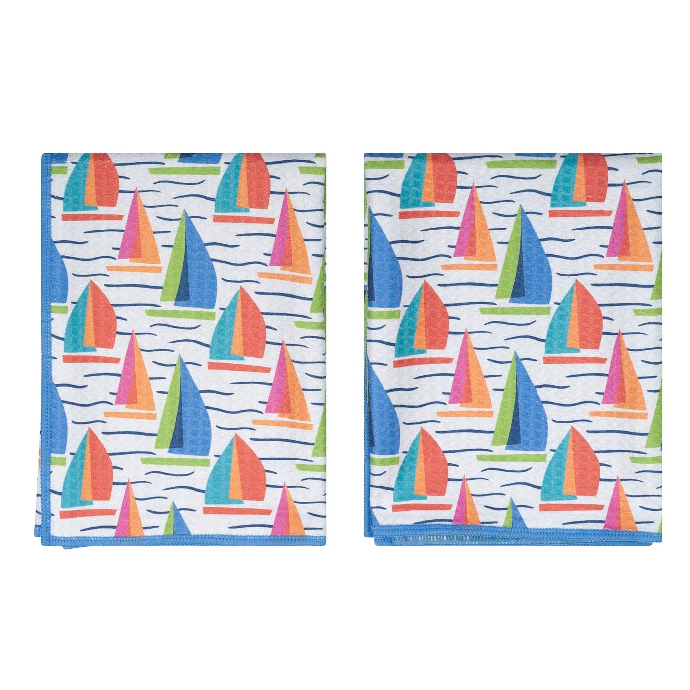 Double Duty Towel (set of 2) Reversible - Kate Nelligan Sail - Once Again Home Co.