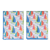 Double Duty Towel (set of 2) Reversible - Kate Nelligan Sail - Once Again Home Co.