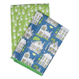 Double Duty Towel (set of 2) Reversible - Mary Engelbreit Twilight Cottage - Once Again Home Co.