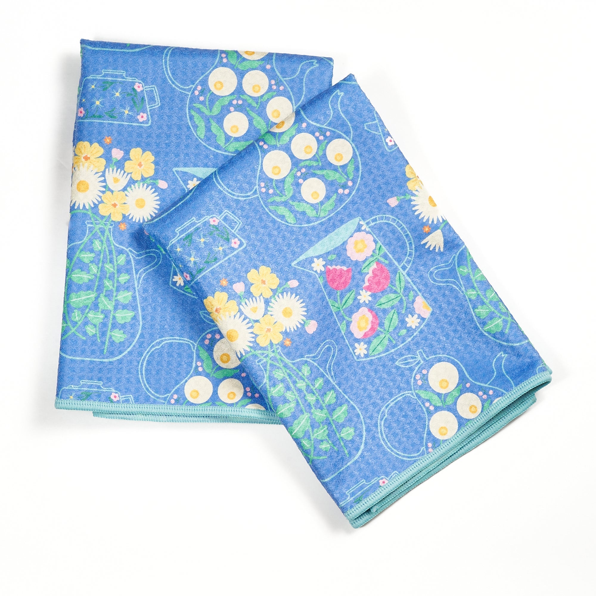 Double Duty Towel (set of 2) Reversible - MT Flower Teapot - Once Again Home Co.