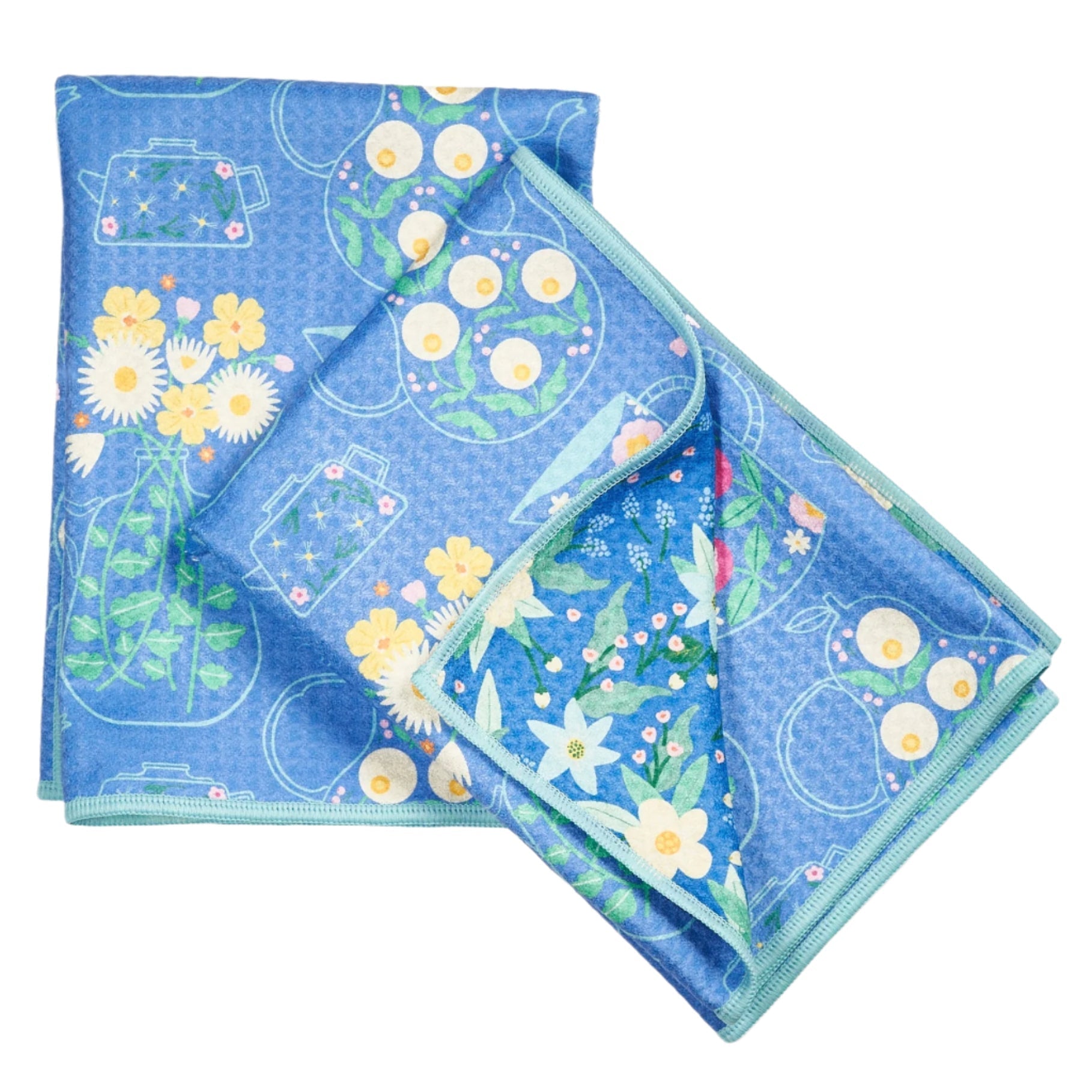 Double Duty Towel (set of 2) Reversible - MT Flower Teapot - Once Again Home Co.