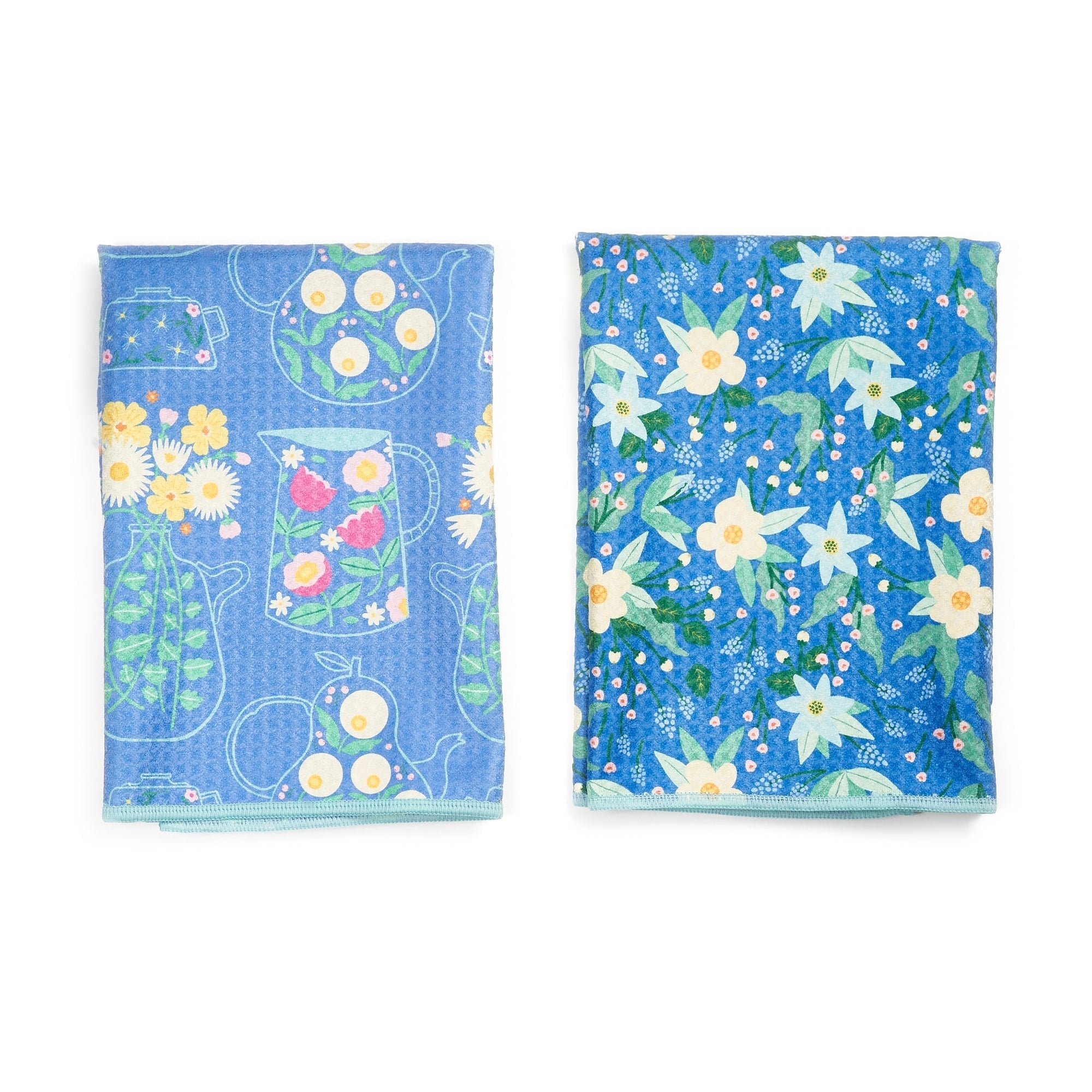 Double Duty Towel (set of 2) Reversible - MT Flower Teapot - Once Again Home Co.