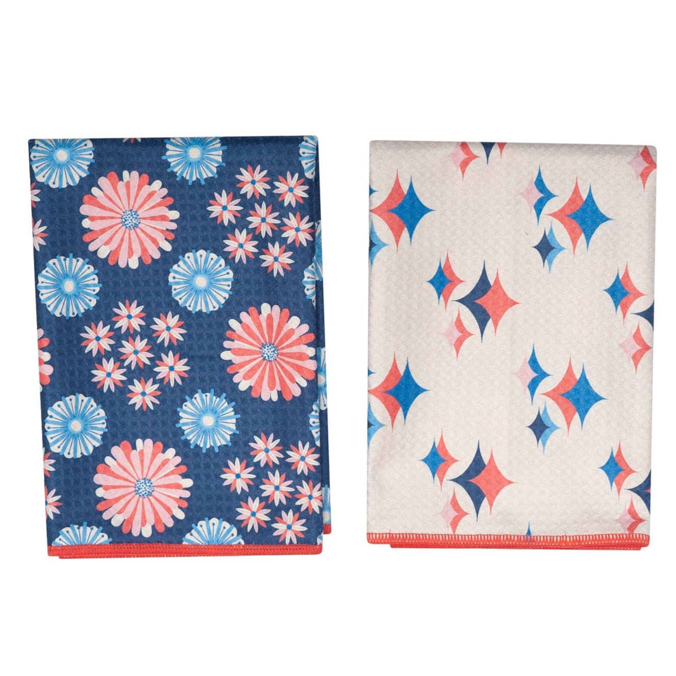 Double Duty Towel (set of 2) Reversible - Rebecca Jane Woolbright Burst - Once Again Home Co.