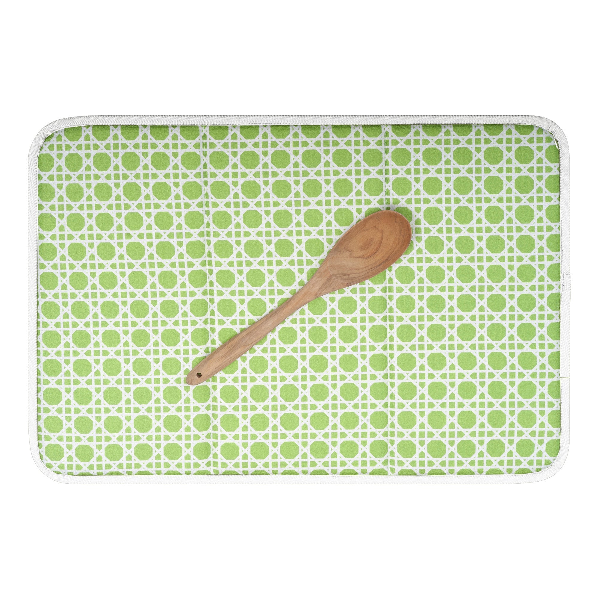 Drying Mat - Caning in Green - Once Again Home Co.