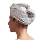 Hair Towel Wrap - Branches in Grey - Once Again Home Co.