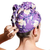 Hair Towel Wrap Double Sided - Janine Lecour Magnolia - Once Again Home Co.