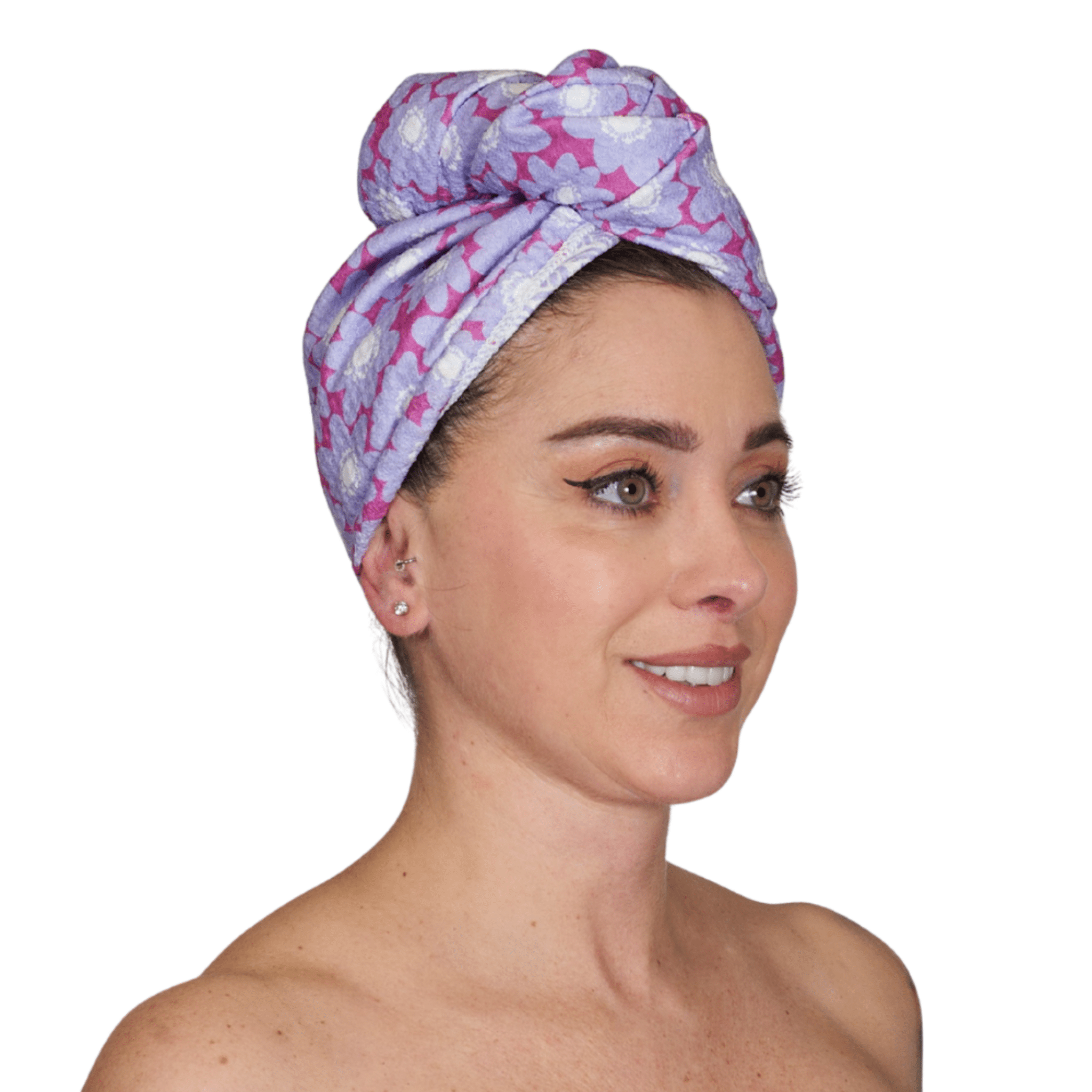 Hair Towel Wrap Double Sided - Signature Collection Pop Daisy - Once Again Home Co.