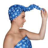 Hair Towel Wrap Double Sided - Signature Collection Pop Daisy - Once Again Home Co.