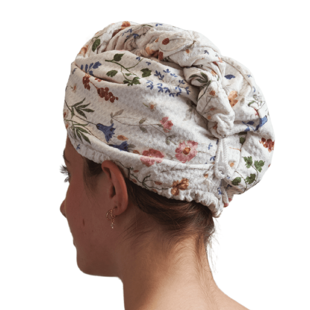 Hair Towel Wrap - Serenity Floral - Once Again Home Co.