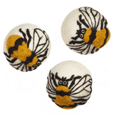 Laundry Wool Dryer Balls - Set of 3 Bumblebee - Once Again Home Co.
