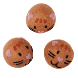 Laundry Wool Dryer Balls - Set of 3 Kitty Cat - Once Again Home Co.