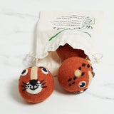 Laundry Wool Dryer Balls - Set of 3 Leopard - Once Again Home Co.