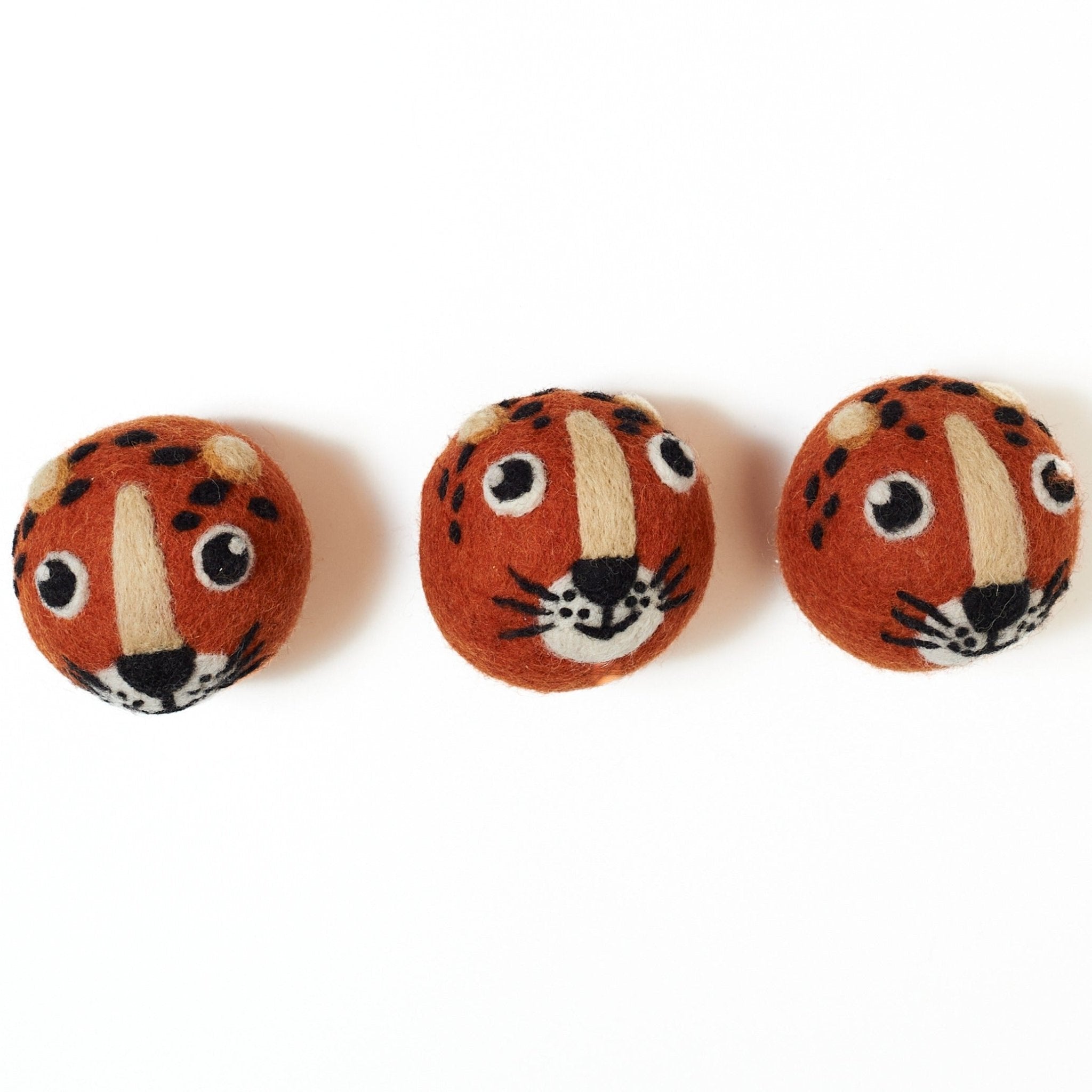 Laundry Wool Dryer Balls - Set of 3 Leopard - Once Again Home Co.