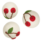 Laundry Wool Dryer Balls - Set of 3 Mary Engelbreit Cherry - Once Again Home Co.