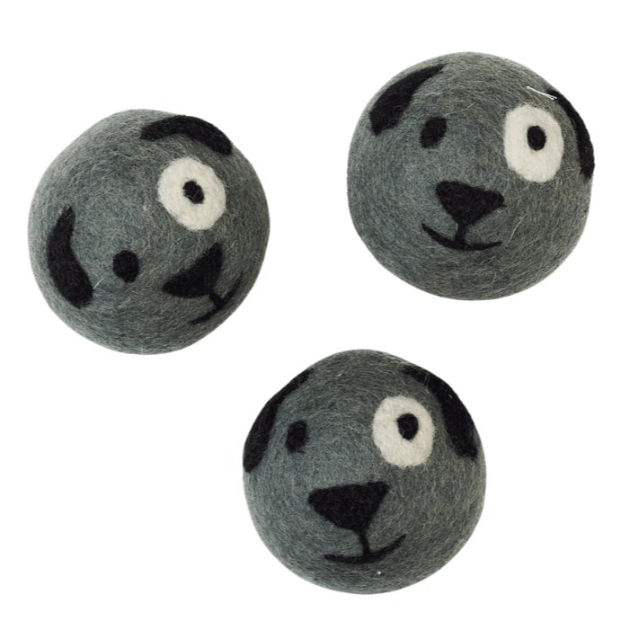 Laundry Wool Dryer Balls - Set of 3 Puppy Dog - Once Again Home Co.