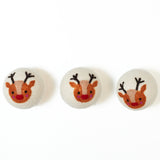 Laundry Wool Dryer Balls - Set of 3 Reindeer - Once Again Home Co.