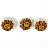 Laundry Wool Dryer Balls - Set of 3 Smiley Sunflower - Once Again Home Co.