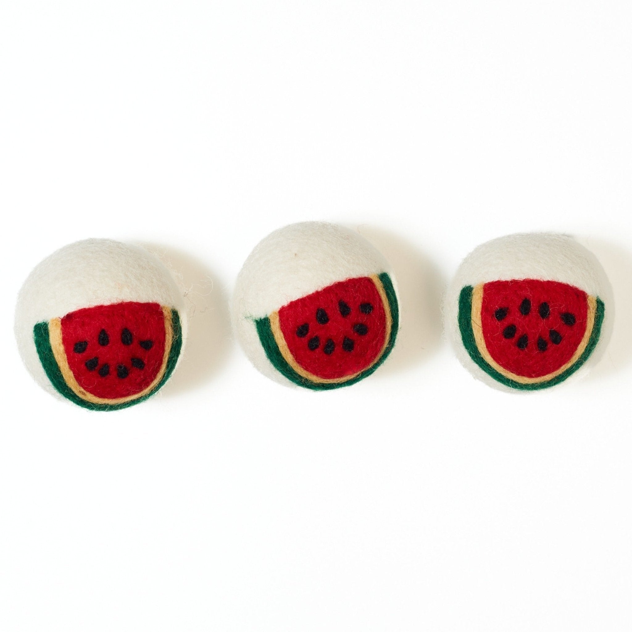Laundry Wool Dryer Balls - Set of 3 Watermelon - Once Again Home Co.