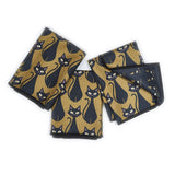 Mighty Mini Towel (Set of 3) Reversible - Heather Jacobs Black Cat - Once Again Home Co.