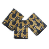 Mighty Mini Towel (Set of 3) Reversible - Heather Jacobs Black Cat - Once Again Home Co.