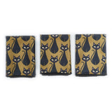 Mighty Mini Towel (Set of 3) Reversible - Heather Jacobs Black Cat - Once Again Home Co.